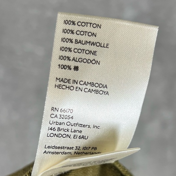 Anthropologie Blouse Womens Medium Pilcro Green Ruffle Button Down Western - Picture 10 of 10